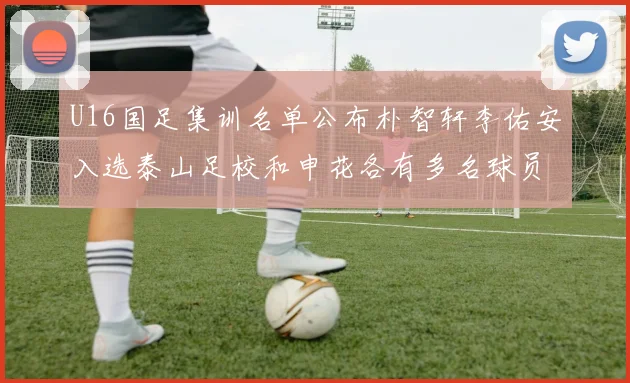 U16国足集训名单公布朴智轩李佑安入选泰山足校和申花各有多名球员参与